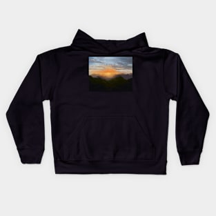 Mountain sunset in Puerto Rico Kids Hoodie